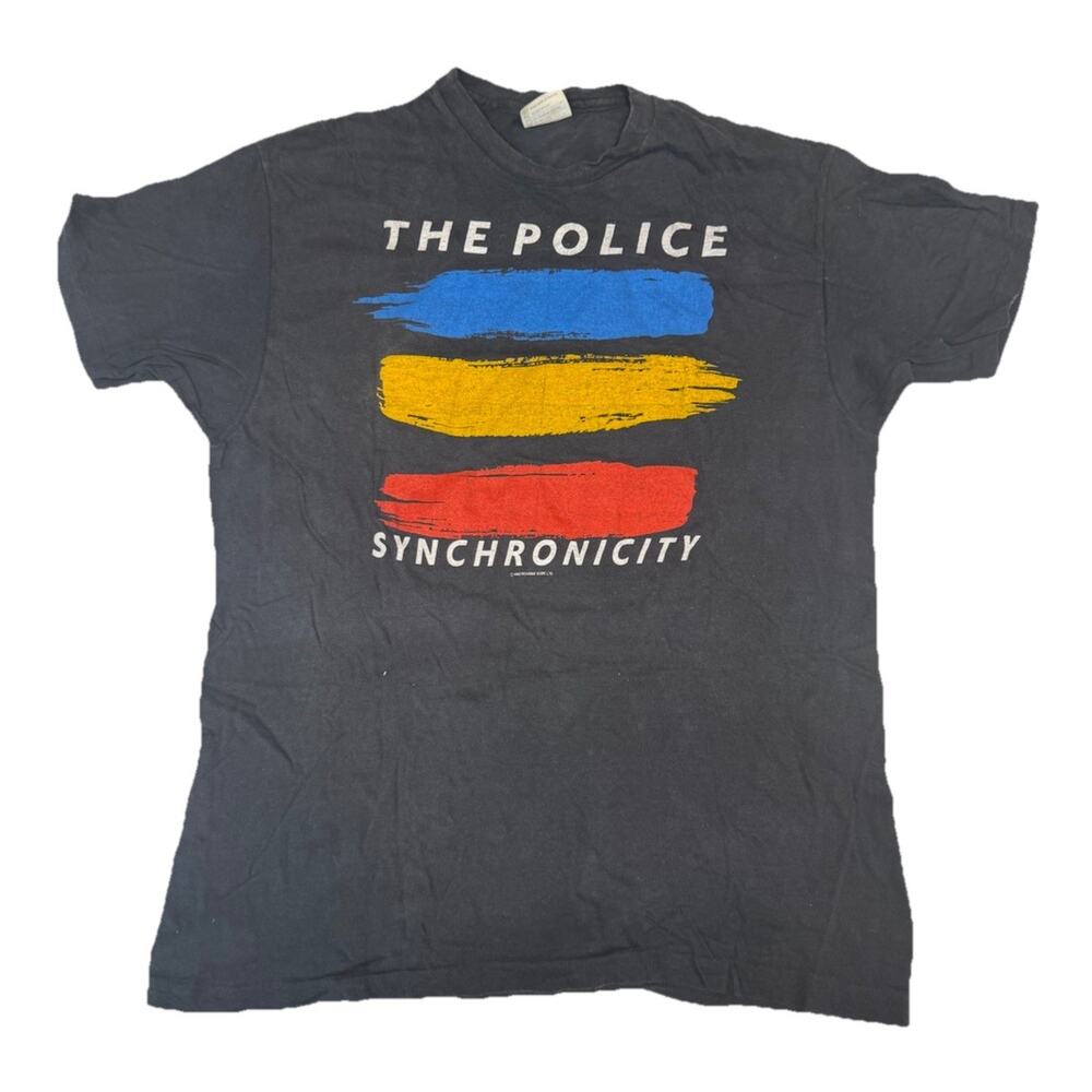 Vintage 1984 The Police Synchronicity Concert Tour T-Shirt Size XL Single Stitch